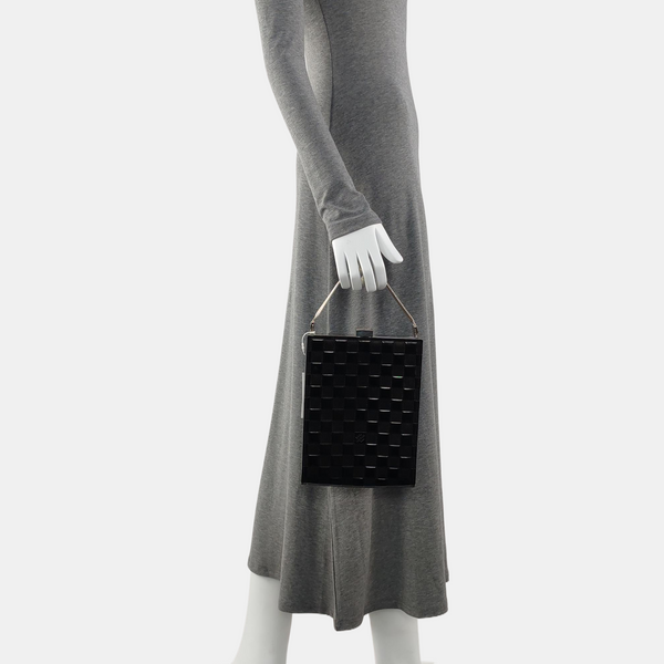 ANJU Damier Graphite Charol Negro