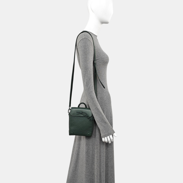 STEAMER Super Mini Monogram Calfskin Green