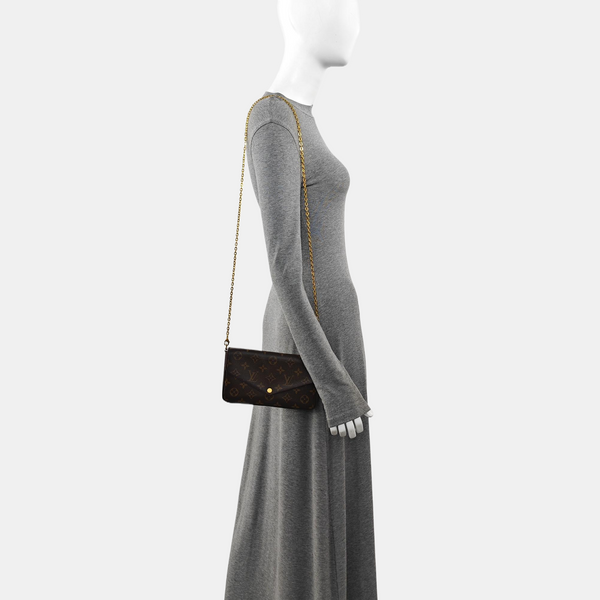 FÉLICIE Monogram Coated Canvas Brown