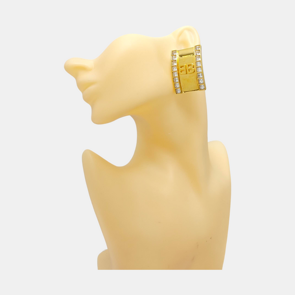 Metal Gold Clip On Earrings