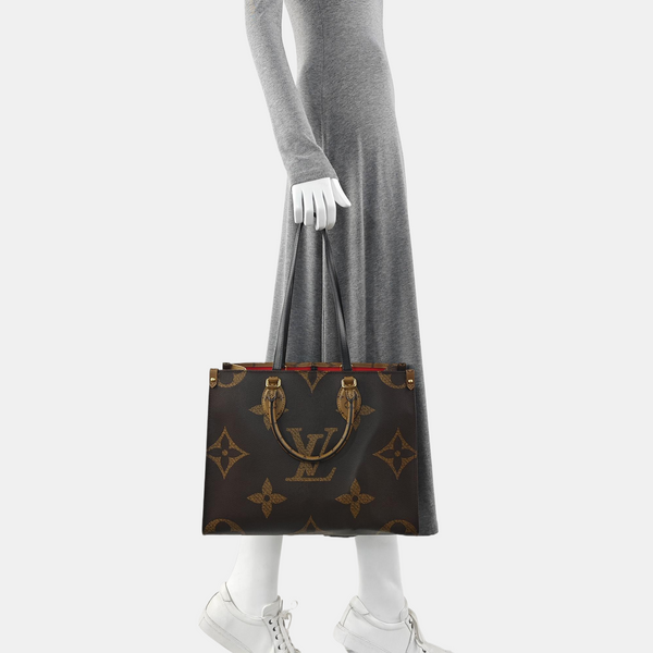 ONTHEGO MM Monogram Coated Canvas Brown