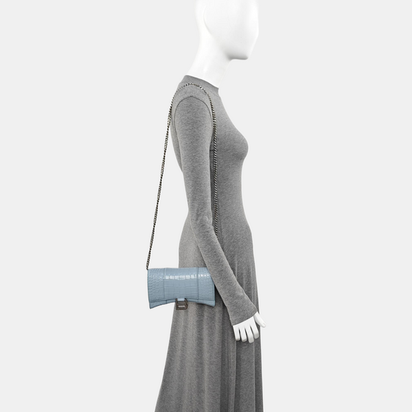 Hourglass Small Calfskin Blue