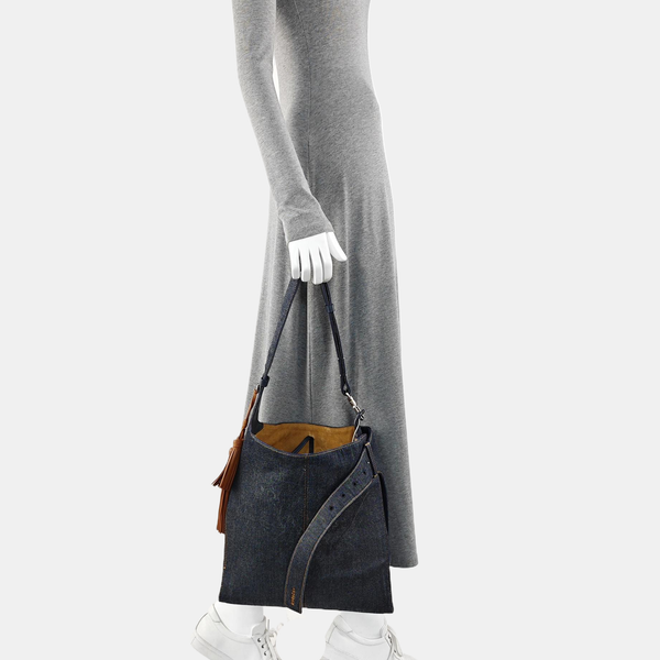 Denim Shoulder Bag Blue