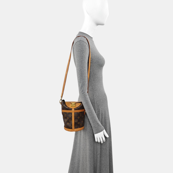 DUFFLE Monogram Coated Canvas Brown