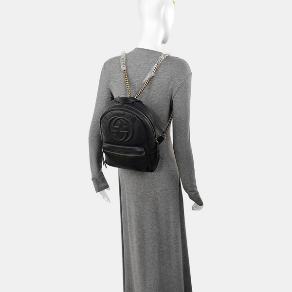 Calfskin Backpack Black