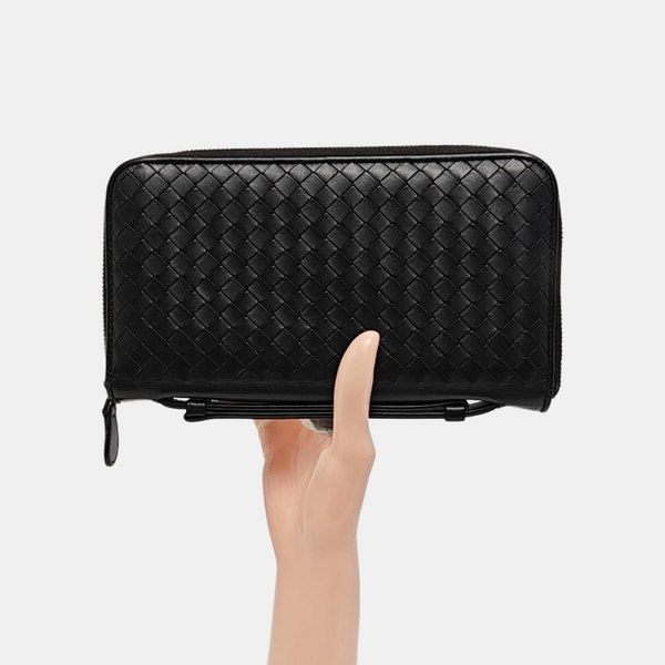 Calfskin Top Handle Bag Black