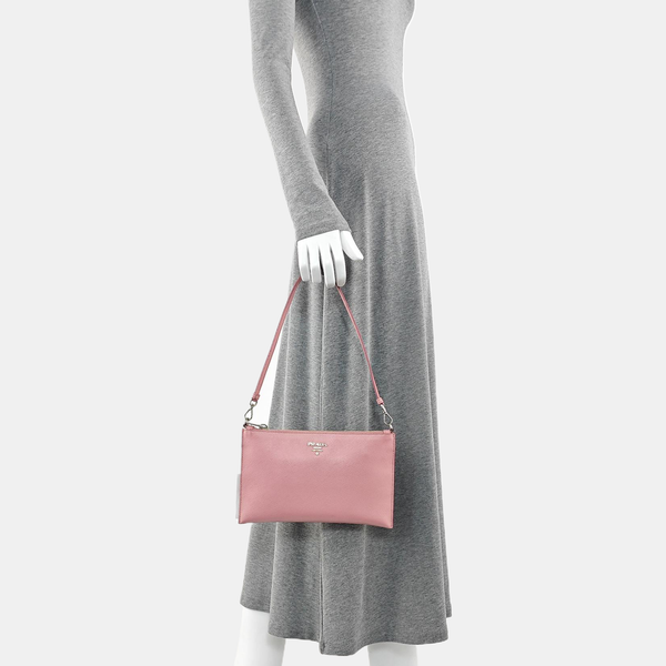 Saffiano Calfskin Top Handle Bag Red