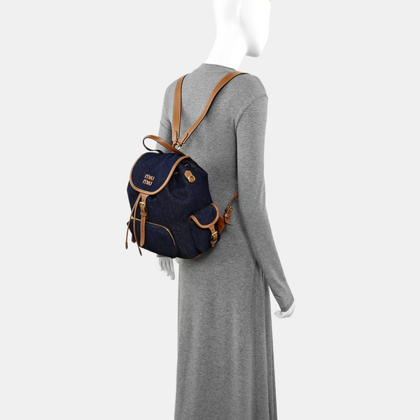 Denim Backpack Blue