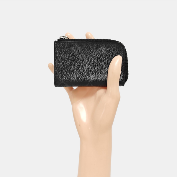ZIPPY Monogram Coated Canvas Black Wallet