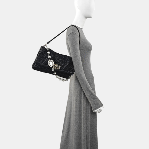 Crystal Lambskin Black