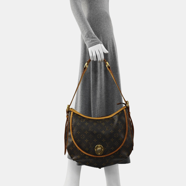 TULUM GM Monogram Coated Canvas Brown