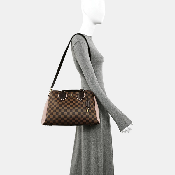 NORMANDY Damier Ebene Coated Canvas Brown