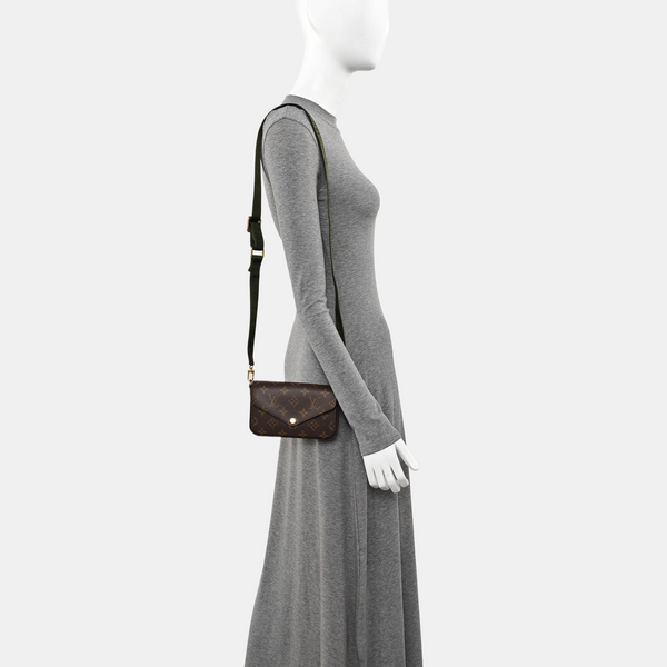 FÉLICIE Monogram Coated Canvas Brown