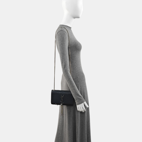 KATE Small Calfskin Grey