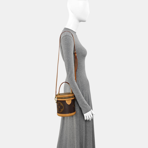 CANNES Monogram Coated Canvas Brown