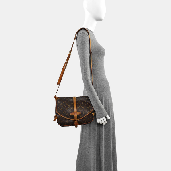 SAUMUR Monogram Coated Canvas Brown
