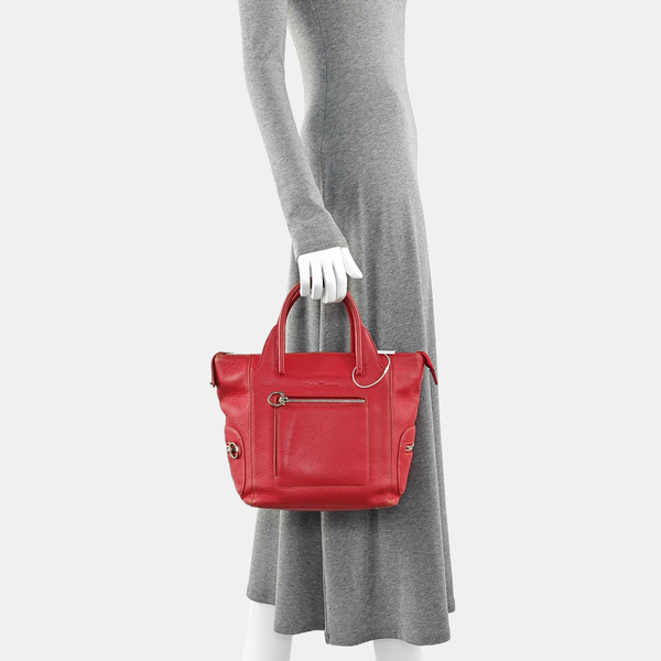 Calfskin Tote Bag Red