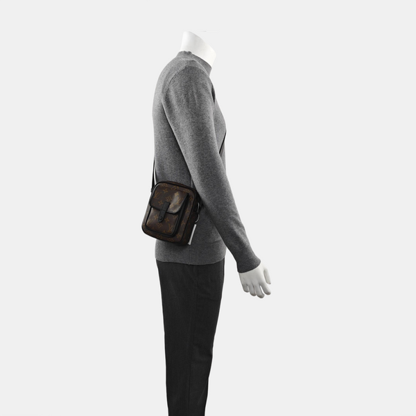 CHRISTOPHER Monogram Coated Canvas Brown
