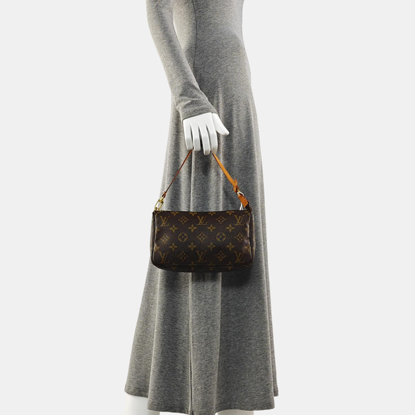 ACCESSOIRES Monogram Coated Canvas Brown
