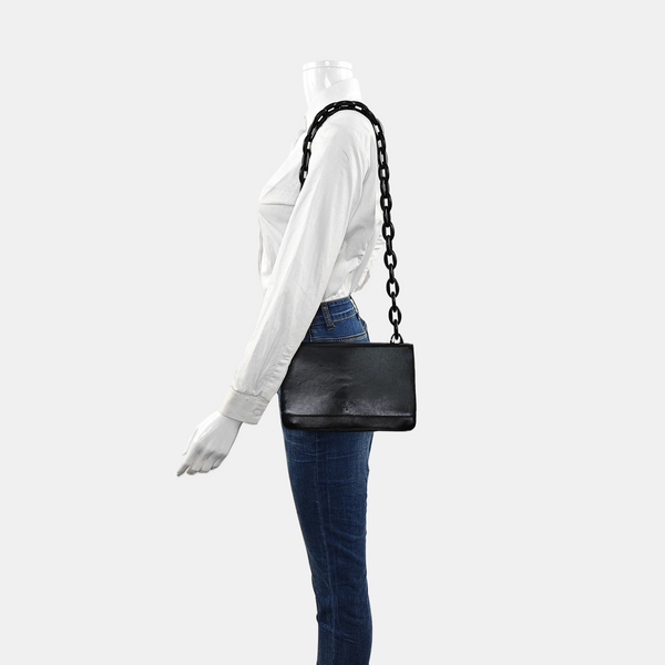 Calfskin Shoulder Bag Black