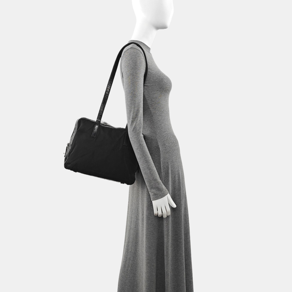 Nylon Tote Bag Black