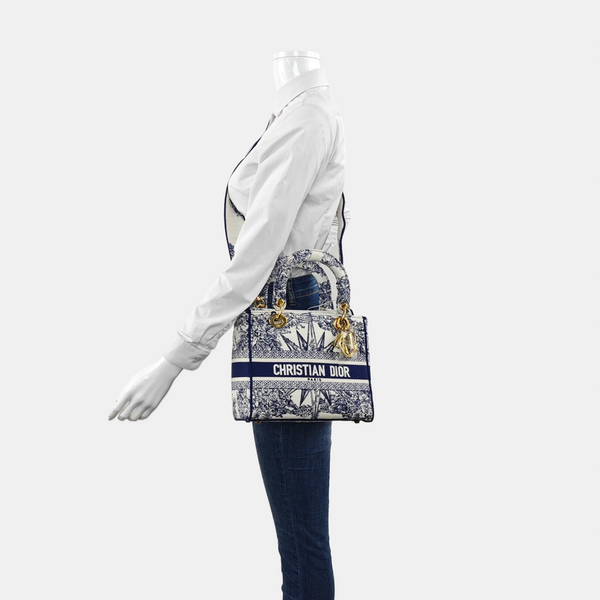 Lady D-Lite Medium Canvas Blue
