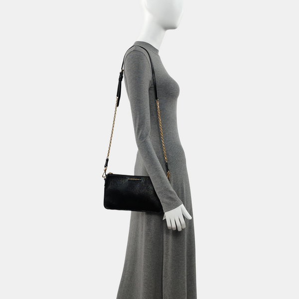 Calfskin Shoulder Bag Black