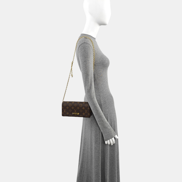 Lily Monogram Coated Canvas Brown