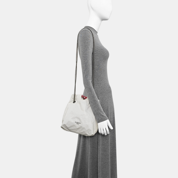 Calfskin Shoulder Bag White
