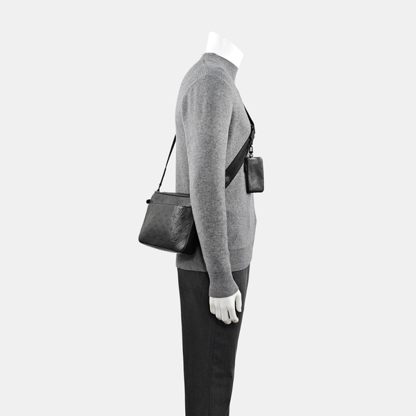DUO Monogram Calfskin Black