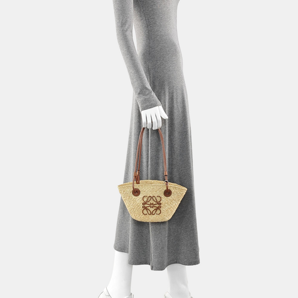 Straw Top Handle Bag Beige
