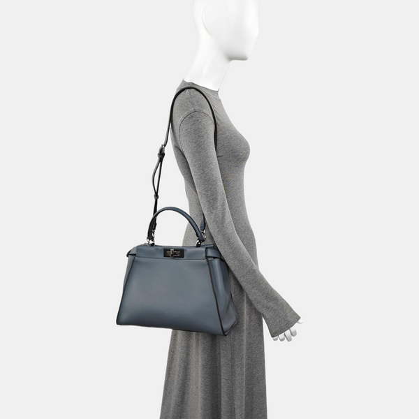 Peekaboo Medium Calfskin Blue