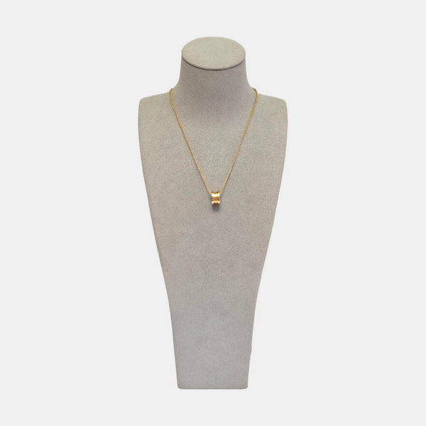 B.ZERO1 18k White Gold Rose Gold Necklace