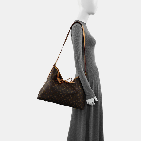 CARRYALL MM Monogram Coated Canvas Brown