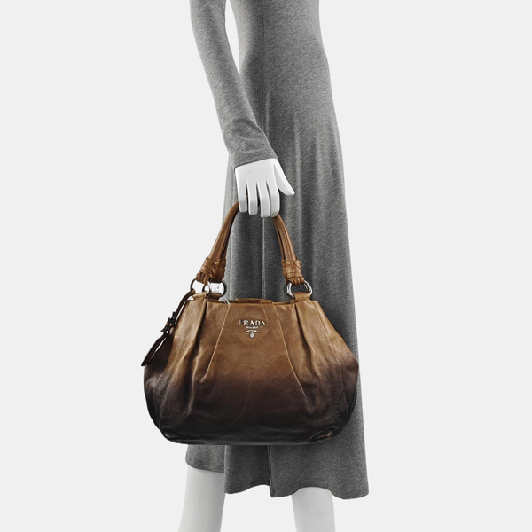 Calfskin Top Handle Bag Multicolor