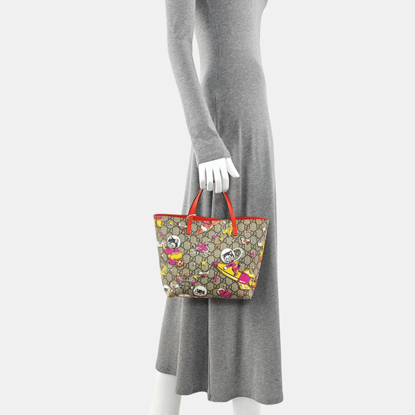 Monogram Coated Canvas Tote Bag Beige