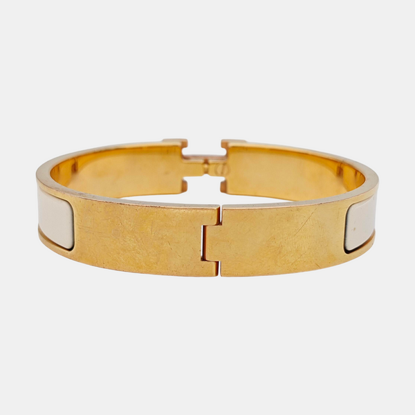Clic H Metal Rose Gold Bangle