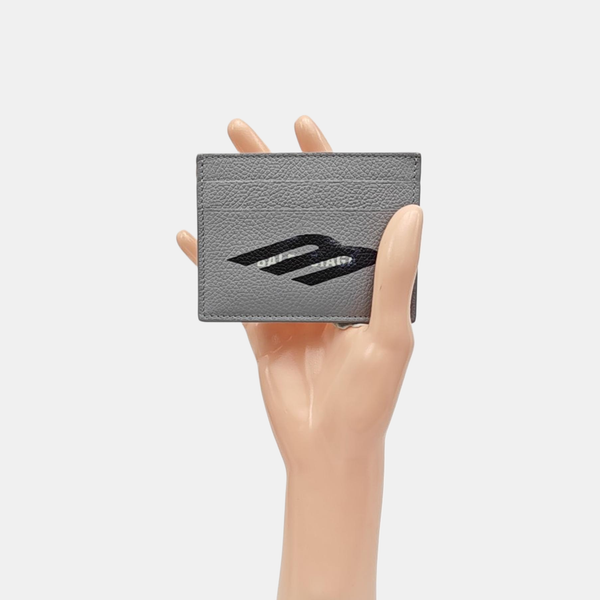 Cash Calfskin Gray Card Holder