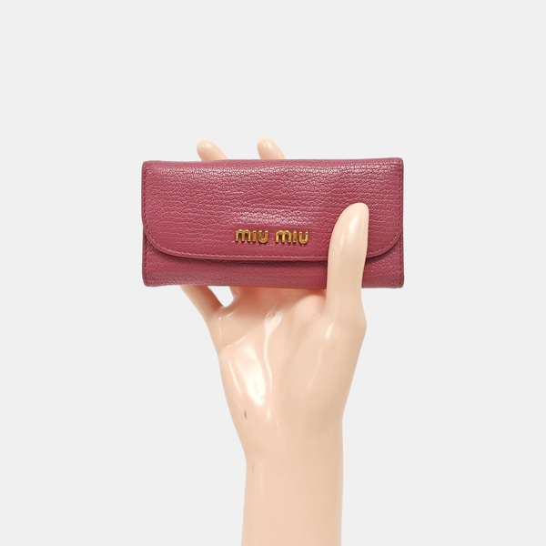 Leather Wallet Beige