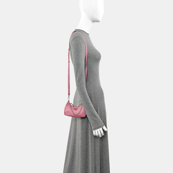 Nylon Shoulder Bag Pink