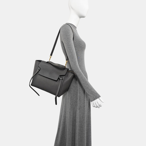 BELT Mini Calfskin Gray