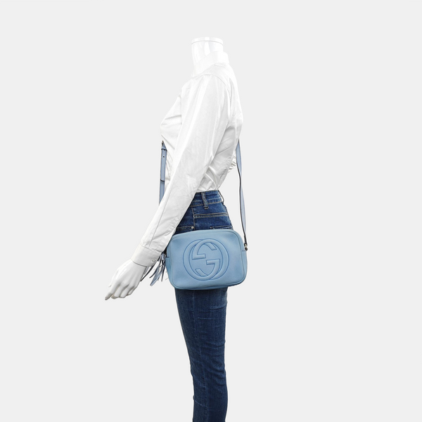 Authenticated pre-owned Soho Small Calfskin Blue - Shoulder Bag at Looply