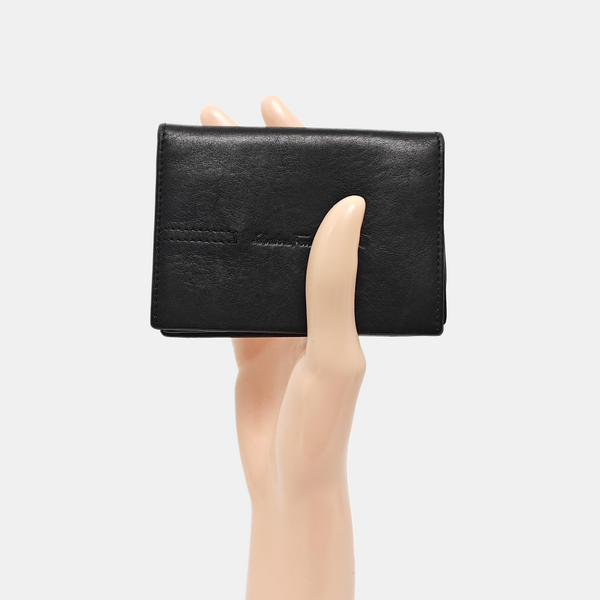 Calfskin Card Holder Black