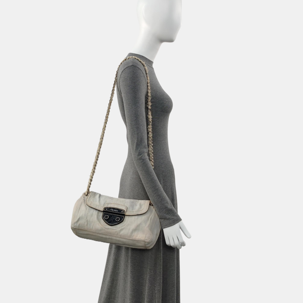 Canvas Shoulder Bag Beige