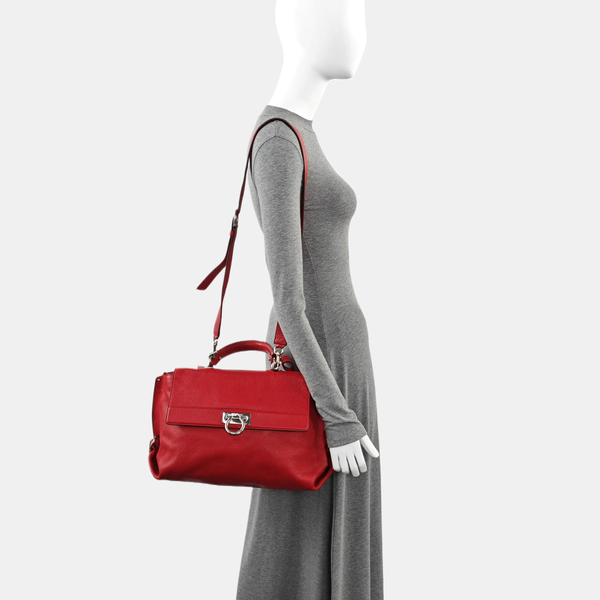 Sophia Large Calfskin Red