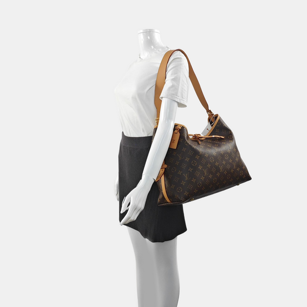 CARRYALL MM Monogram Coated Canvas Brown