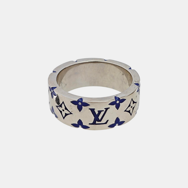 LV MOSAIC Metal Silver Ring EU 62