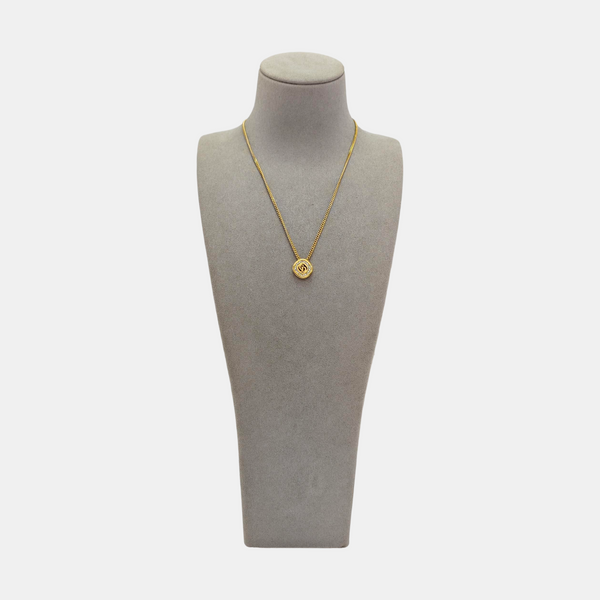 Petit CD Metal Gold Necklace