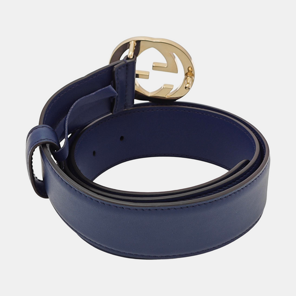 Leather Belt Blue