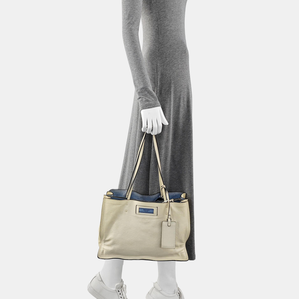 Calfskin Tote Bag White